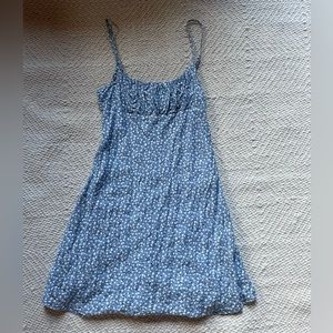 Baby blue floral dress - Princess Polly